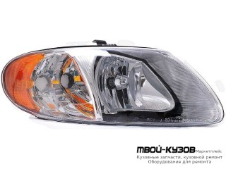 ФАРА ПРАВАЯ СТОРОНА (EAGLE EYES) для Plymouth VOYAGER / DODGE CARAVAN - GRAND CARAVAN / CHRYSLER TOWN&COUNTRY (2001-2004)