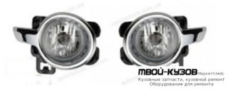 ФАРА ПРОТИВОТУМАННАЯ ЛЕВАЯ + ПРАВАЯ (КОМПЛЕКТ) С ПРОВОДК , КНОПКОЙ , РЕШЕТК БАМПЕРА ХРОМ для Peugeot 208 (2012-)