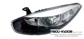ФАРА ЛЕВАЯ СТОРОНА ЛИНЗОВАННАЯ С КОРРЕКТОР , ВНУТРИ ЧЁРНЫЙ (TYC) для Renault FLUENCE (2010-)