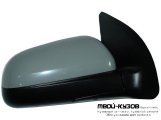 ЗЕРКАЛО ПРАВАЯ СТОРОНА ЭЛЕКТР С ПОДОГРЕВОМ (СЕДАН) ГРУНТ (ТАЙВАНЬ) для Chevrolet AVEO T250 (2006-), Chevrolet AVEO T255 ХЭТЧБЭК (2008-), Ravon NEXIA R3 (2016-)