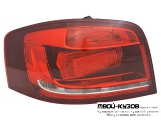 ФОНАРЬ ЗАДНИЙ ВНЕШНИЙ ЛЕВАЯ СТОРОНА (3 дв) (DEPO) для Audi A3 (2008-2011)