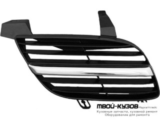 РЕШЕТКА РАДИАТОРА ПРАВАЯ СТОРОНА ХРОМ-ЧЁРНЫЙ (ТАЙВАНЬ) для Nissan ALMERA N16 (06.2000-)