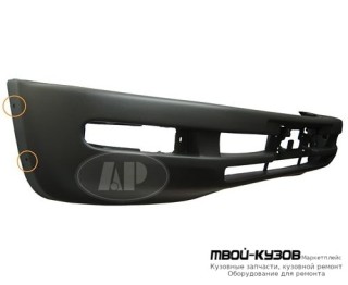 БАМПЕР ПЕРЕДНИЙ С ОТВ П/РАСШИРИТ ТЕМНО-СЕРЫЙ (ТАЙВАНЬ) для Toyota RAV4 (04.1994 - 08.1997) (09.1997 - 08.2000)