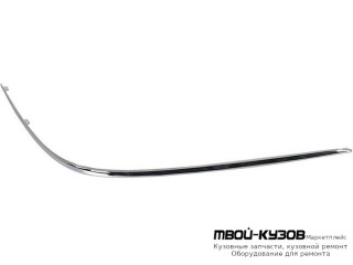 МОЛДИНГ БАМПЕРА ПЕРЕДНИЙ ПРАВАЯ СТОРОНА ХРОМ (ТАЙВАНЬ) для Mercedes W220 (10.1998-)