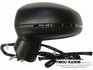 ЗЕРКАЛО ЛЕВАЯ СТОРОНА ЭЛЕКТР , С АВТОСКЛАДЫВ , ПОДОГРЕВОМ , УКАЗАТЕЛЬ ПОВОРОТА (ASPHERICAL) , 8 КОНТ , ГРУНТ (ТАЙВАНЬ) для Audi A1 (2010-)