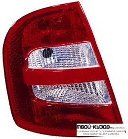 ФОНАРЬ ЗАДНИЙ ВНЕШНИЙ ЛЕВАЯ СТОРОНА (ХЭТЧБЭК) (DEPO) для Skoda FABIA (01.2000 - 2006)