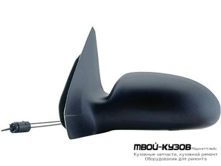 ЗЕРКАЛО ЛЕВАЯ СТОРОНА (USA) МЕХАН С ТРОСИК ЧЁРНЫЙ (ТАЙВАНЬ) для Ford FOCUS (11.1998 - 10.2001) (11.2001-)