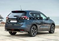 R.4122.010 - ЗАЩИТА ЗАДНЕГО БАМПЕРА d57 уголки (RIVAL) Nissan X-Trail T32 (2015-2018)