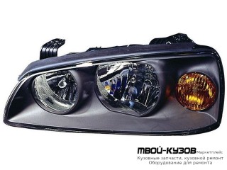 ФАРА ЛЕВАЯ СТОРОНА ПОД КОРРЕКТОР ЧЁРНЫЙ (DEPO) для Hyundai ELANTRA (2004-)