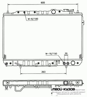 РАДИАТОР ОХЛАЖДЕНИЯ MT (KOYO) для Hyundai ELANTRA (2004-)