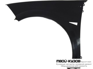 КРЫЛО ПЕРЕДНИЙ ЛЕВАЯ СТОРОНА ПЛАСТИК ЧЁРНЫЙ (ИТАЛИЯ) для Renault MEGANE (2003-2007)