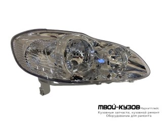 ФАРА ПРАВАЯ СТОРОНА (КИТАЙ) для Toyota COROLLA DE120 / ZE120 (2002-) СЕДАН / УНИВЕРСАЛ