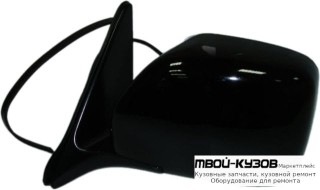 ЗЕРКАЛО ЛЕВАЯ СТОРОНА ЭЛЕКТР (CONVEX) ЧЁРНЫЙ (ТАЙВАНЬ) для Toyota LANDCRUISER 100 (1998-)
