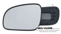 СТЕКЛО ЗЕРКАЛА ЛЕВАЯ СТОРОНА С ПОДОГРЕВОМ (ASPHERICAL) (ТАЙВАНЬ) для Volvo S60 (2000-), Volvo S80 (1998-)