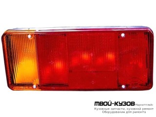 ФОНАРЬ ЗАДНИЙ ВНЕШНИЙ ЛЕВАЯ СТОРОНА В ЗАДНИЙ БАМПЕР (DEPO) для Fiat DUCATO + Рос. сборка / PEUGEOT BOXER / CITROEN JUMPER (04.1994 - 03.2002) (04.2002-)
