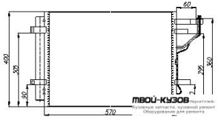 CEED КОНДЕНСАТОР КОНДИЦИОНЕРА (NISSENS) (см.каталог) для KIA CEED (2007-2011)