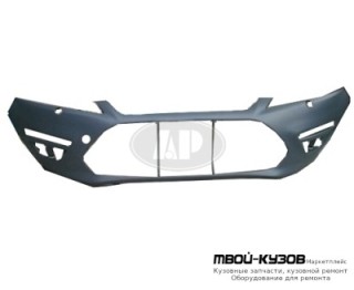 БАМПЕР ПЕРЕДНИЙ С ОТВЕРСТИЯМИ ПОД ОМЫВАТЕЛЬ ФАР БЕЗ ОТВ ПОД ДАТЧИКИ ГРУНТ (ТАЙВАНЬ) для Ford MONDEO (04.2007-)