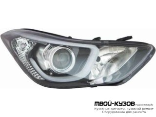 ФАРА ПРАВАЯ СТОРОНА ЛИНЗОВАННАЯ , ДИОД , ПОД КОРРЕКТОР (DEPO) для Hyundai ELANTRA / AVANTE (2010-)