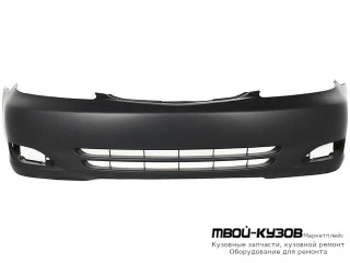 БАМПЕР ПЕРЕДНИЙ С ОТВЕРСТИЯМИ ПОД ПРОТИВОТУМАННЫЕ ФАРЫ БЕЗ ОТВ П/КРЮК , П/ОМЫВАТЕЛЬ ФАР (Тайвань) ГРУНТ для Toyota CAMRY V30 (10.2001-)