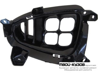 РЕШЕТКА БАМПЕРА ПЕРЕДНИЙ ПРАВАЯ СТОРОНА С ОТВЕРСТИЯМИ ПОД ПРОТИВОТУМАННЫЕ ФАРЫ ДИОД (КИТАЙ) для KIA SORENTO (2013-)