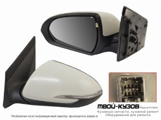 ЗЕРКАЛО ЛЕВАЯ СТОРОНА ЭЛЕКТР , С ПОДОГРЕВОМ , УКАЗАТЕЛЬ ПОВОРОТА (КИТАЙ) для Hyundai SOLARIS (2017-)
