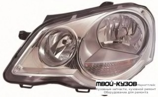 ФАРА ЛЕВАЯ СТОРОНА С КОРРЕКТОР (DEPO) для Volkswagen POLO (08.2001 - 2009)