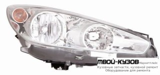 ФАРА ПРАВАЯ СТОРОНА С КОРРЕКТОР (DEPO) для Peugeot 308 (2007-)