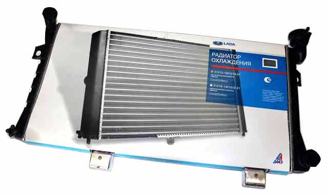 Радиатор охлаждения ВАЗ-21213 карбюр. алюминиевый (ДААЗ)
