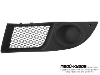 РЕШЕТКА БАМПЕРА ПЕРЕДНИЙ ЛЕВАЯ СТОРОНА БЕЗ ОТВЕРСТИЙ ПОД ПРОТИВОТУМАННЫЕ ФАРЫ (ИТАЛИЯ) для Fiat DOBLO (2006-)