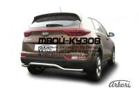 AFZDAKSP1610 - ЗАЩИТА ЗАДНЕГО БАМПЕРА d42 волна (Arbori) Kia Sportage 4 (2016-2018)