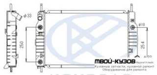 РАДИАТОР ОХЛАЖДЕНИЯ AT (KOYO) (см.каталог) для Ford MONDEO (03.1993 - 08.1996), Ford MONDEO (09.1996 - 03.2001)