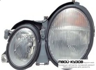 ФАРА ЛЕВАЯ СТОРОНА С КОРРЕКТОР (КСЕНОН) (DEPO) для Mercedes W208 (1998-2002)