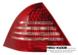 ФОНАРЬ ЗАДНИЙ ВНЕШНИЙ ЛЕВАЯ + ПРАВАЯ (КОМПЛЕКТ) ТЮНИНГ С ДИОД СТОП СИГНАЛ (EAGLE EYES) КРАСНЫЙ-БЕЛ для Mercedes W203 (07.2000-)