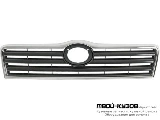 РЕШЕТКА РАДИАТОРА ХРОМ-ЧЁРНЫЙ (ТАЙВАНЬ) для Toyota AVENSIS (2003-2007)