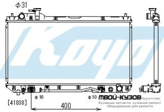 РАДИАТОР ОХЛАЖДЕНИЯ AT 2 (2 ряд) для Toyota RAV4 (04.1994 - 08.1997) (09.1997 - 08.2000)