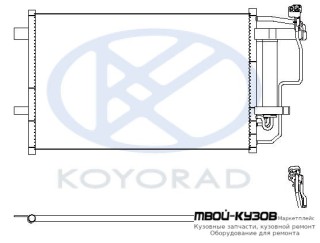 3 КОНДЕНСАТОР КОНДИЦИОНЕРА (KOYO) для Mazda 3 (2009-)