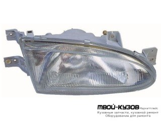 ФАРА ПРАВАЯ СТОРОНА (4 дв) (5 дв) (DEPO) для Hyundai ACCENT (1995-1996)