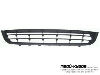 РЕШЕТКА БАМПЕРА ПЕРЕДНИЙ ЦЕНТРАЛ ГРУНТ ЧЁРНЫЙ (ТАЙВАНЬ) для Volkswagen PASSAT CC (2009-)