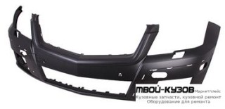 БАМПЕР ПЕРЕДНИЙ С ОТВ П/ОМЫВАТЕЛЬ , ПОД ДАТЧИКИ , ПОД МОЛДИНГ , ГРУНТ (ТАЙВАНЬ) для Mercedes X204 GLK-CLASS (2008-)