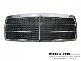 РЕШЕТКА РАДИАТОРА (AVANTGARD) ХРОМ-ЧЁРНЫЙ (ТАЙВАНЬ) для Mercedes W201 (01.1983 - 05.1993)