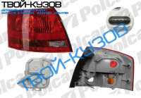 A4 04-08 KOMBI ФОНАРЬ НАРУЖНЫЙ ЛЕВЫЙ