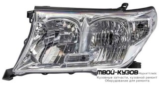 ФАРА ЛЕВАЯ СТОРОНА ПОД КОРРЕКТОР (DEPO) для Toyota LANDCRUISER 200 (2008-2011)