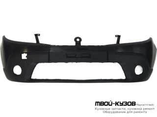 БАМПЕР ПЕРЕДНИЙ С ОТВЕРСТИЯМИ ПОД ПРОТИВОТУМАННЫЕ ФАРЫ (АРГЕНТИНА) для Renault SANDERO (2008-)