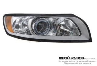 ФАРА ПРАВАЯ СТОРОНА С КОРРЕКТОР ВНУТРИ (DEPO) СЕРЫЙЕБРИСТО-СЕРЫЙ для Volvo S40 / V50 (2008-)