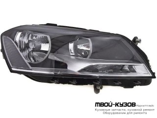 ФАРА ПРАВАЯ СТОРОНА С КОРРЕКТОР ВНУТРИ (DEPO) ЧЁРНЫЙ для Volkswagen PASSAT B7 (2011-)