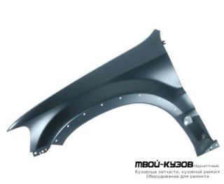 КРЫЛО ПЕРЕДНИЙ ЛЕВАЯ СТОРОНА БЕЗ ОТВ ПОД ПОВТОРИТЕЛЬ С ОТВ П/РАСШИРИТ (ТАЙВАНЬ) для Ford MAVERICK (EURO) (2000-2002) ESCAPE (USA) (2001- / 2008-)
