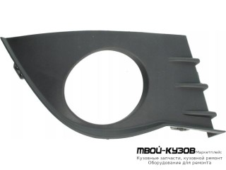 РЕШЕТКА БАМПЕРА ПЕРЕДНИЙ ПРАВАЯ СТОРОНА П/ПРОТИВОТУМ ЧЁРНЫЙ (ТАЙВАНЬ) для Renault CLIO (2006-)