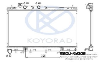 РАДИАТОР ОХЛАЖДЕНИЯ 3 AT (KOYO) для Subaru LEGACY (2004-)