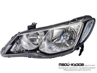 ФАРА ЛЕВАЯ СТОРОНА ПОД КОРРЕКТОР (СЕДАН) (DEPO) для Honda CIVIC (2006-2011) СЕДАН