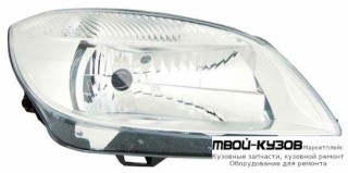 ФАРА ПРАВАЯ СТОРОНА С КОРРЕКТОР (DEPO) для Skoda FABIA / ROOMSTER (2010-)